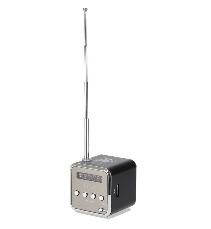 Radio akumulatorowe przenośne głośnik Bluetooth LCD TD-V26