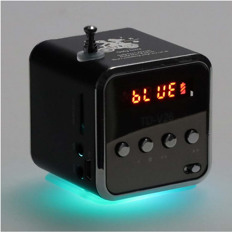 Radio akumulatorowe przenośne głośnik Bluetooth LCD TD-V26
