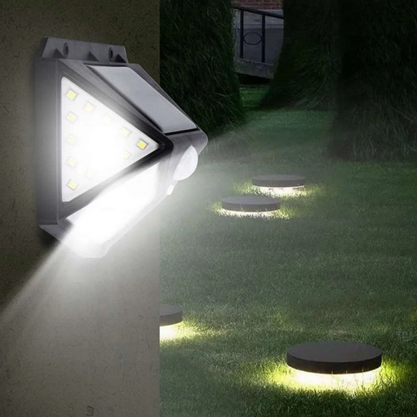 Lampa solarna czujnik ruchu i zmierzchu 100 LED