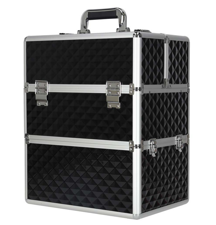 Kuferek na kosmetyki walizka organizer kosmetyczny XXL 3D