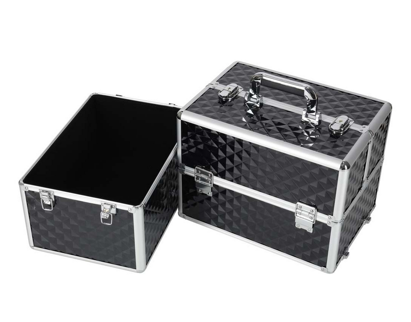 Kuferek na kosmetyki walizka organizer kosmetyczny XXL 3D