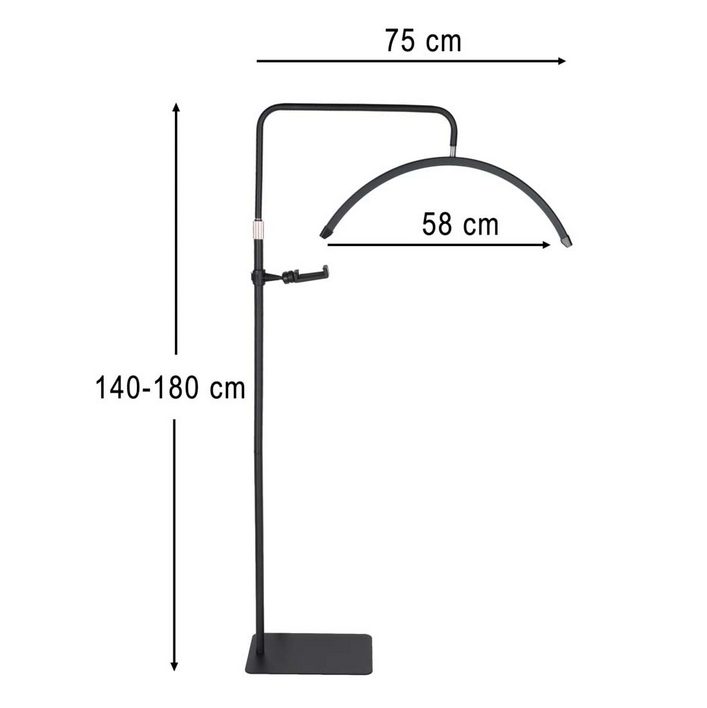 Lampa do przedłużania rzęs LED 36W regulowana