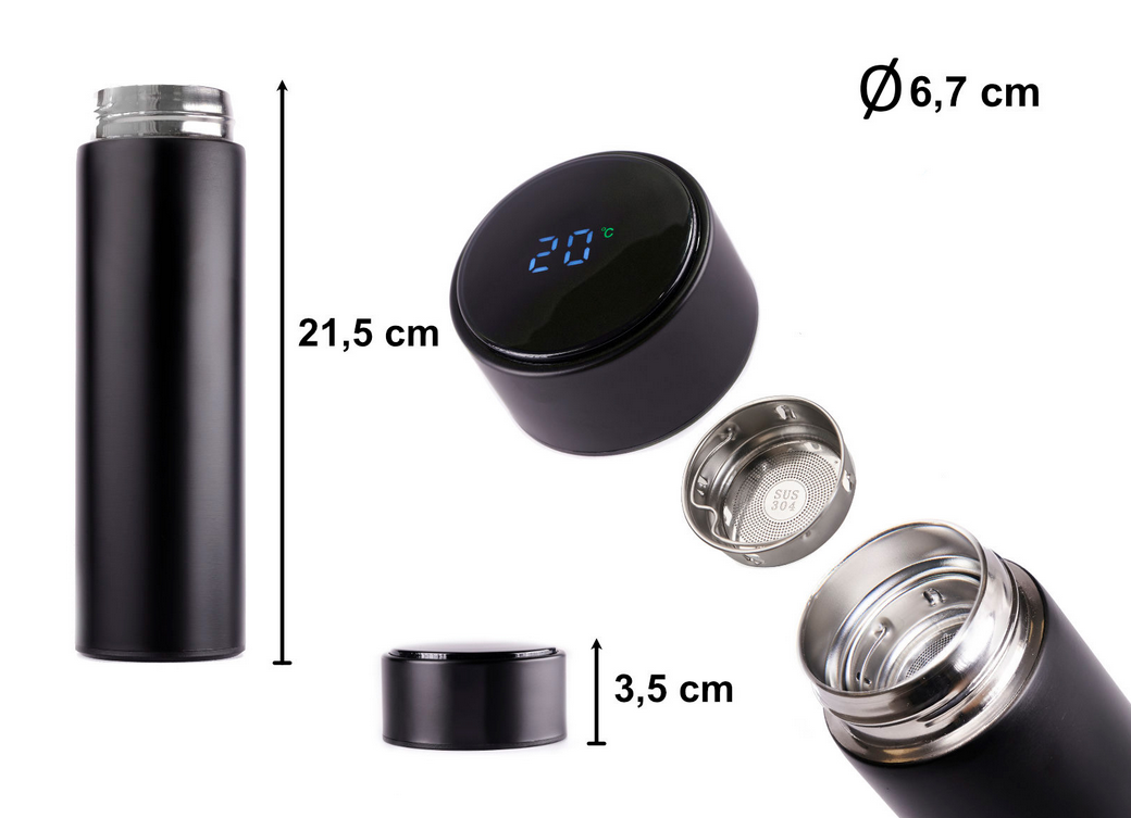Kubek termiczny termos SMART LED 500ml