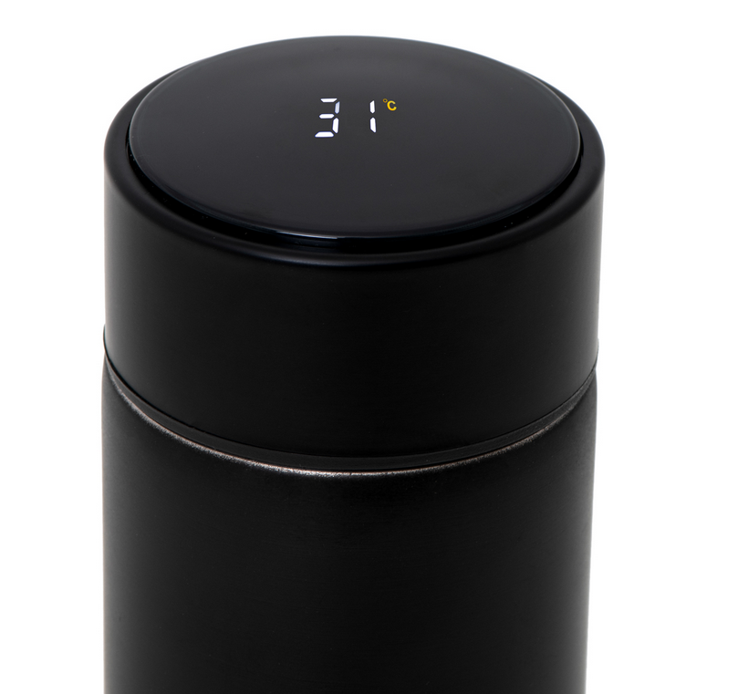 Kubek termiczny termos smart LED 500ml CZARNY
