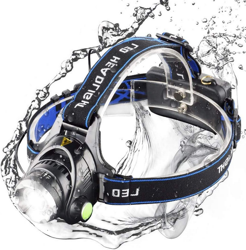 Latarka Czołowa LED Czołówka Lampka Na Głowę T6 Akumulatorowa Mocna