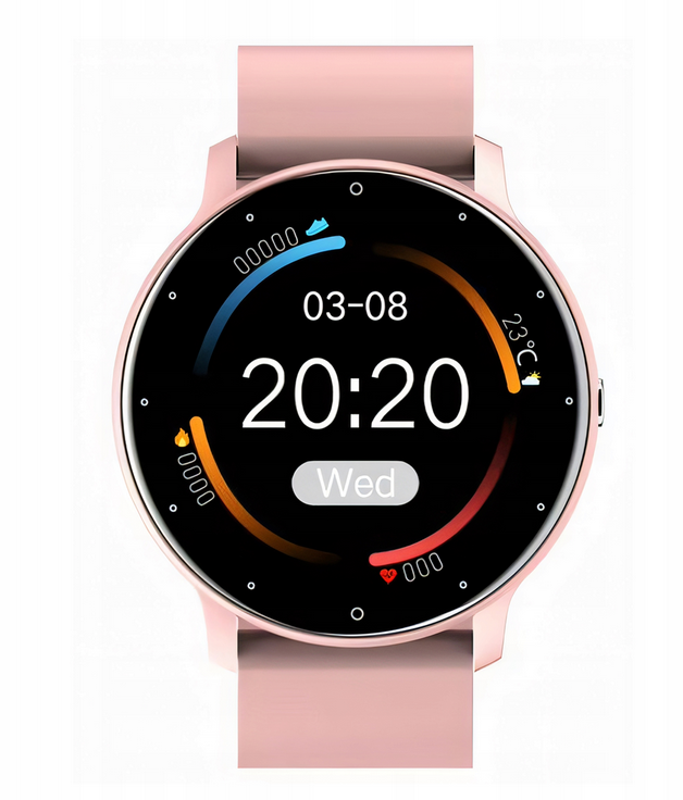 SMARTWATCH ZEGAREK DAMSKI WODOODPORNY IPS WYŚWIETLACZ APLIKACJA PL SPORT