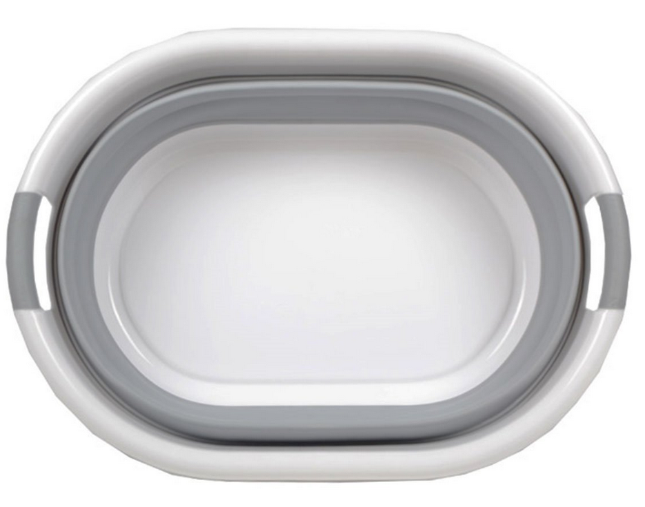 MISKA SILIKONOWA SKŁADANA KOSZ NA PRANIE BIELIZNĘ WANNY TYPU WANIENKA 25L