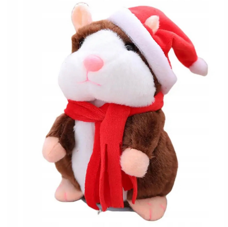 GADAJĄCY CHOMIK MASKOTKA PLUSZOWA INTERAKTYWNA ZABAWKA GADUŁA DLA DZIECI