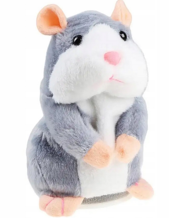 GADAJĄCY CHOMIK MASKOTKA PLUSZOWA INTERAKTYWNA ZABAWKA GADUŁA DLA DZIECI