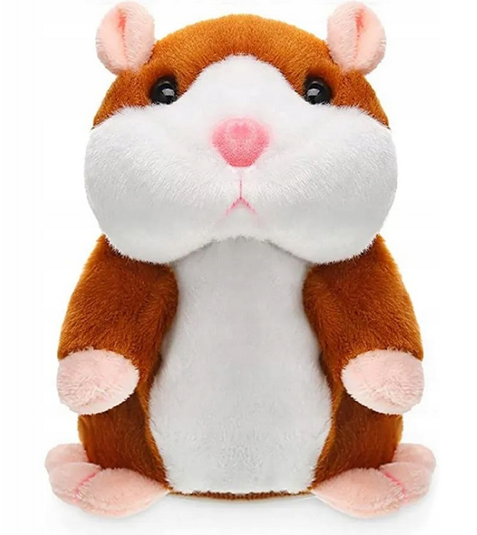 GADAJĄCY CHOMIK MASKOTKA PLUSZOWA INTERAKTYWNA ZABAWKA GADUŁA DLA DZIECI