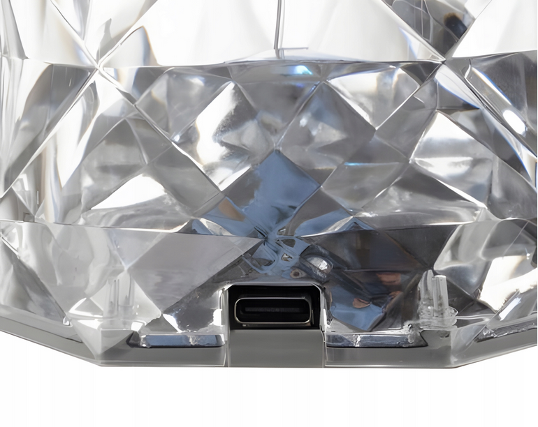 LAMPKA KRYSZTAŁOWA NOCNA LED DOTYKOWA EFEKT RÓŻY 16 KOLORÓW + PILOT RGB