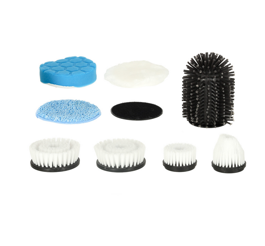 MOP OBROTOWY ELEKTRYCZNA SZCZOTKA DO CZYSZCZENIA Z 9 GŁOWICAMI SZCZOTKUJĄCYMI