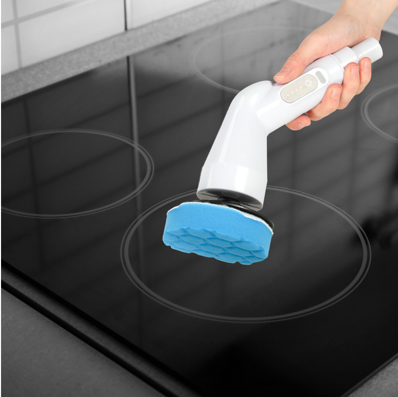 MOP OBROTOWY ELEKTRYCZNA SZCZOTKA DO CZYSZCZENIA Z 9 GŁOWICAMI SZCZOTKUJĄCYMI