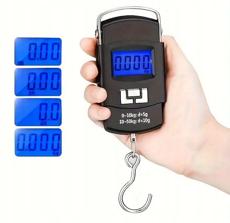 WAGA BAGAŻOWA HAKOWA WĘDKARSKA RĘCZNA 50 KG PODRĘCZNA PODRÓŹNA