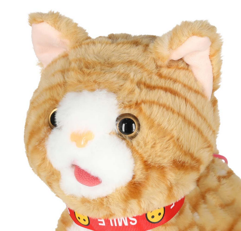 KOTEK INTERAKTYWNY NA SMYCZY MIAUCZY CHODZI RUSZA OGONEM