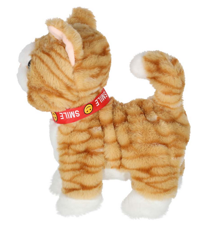 KOTEK INTERAKTYWNY NA SMYCZY MIAUCZY CHODZI RUSZA OGONEM