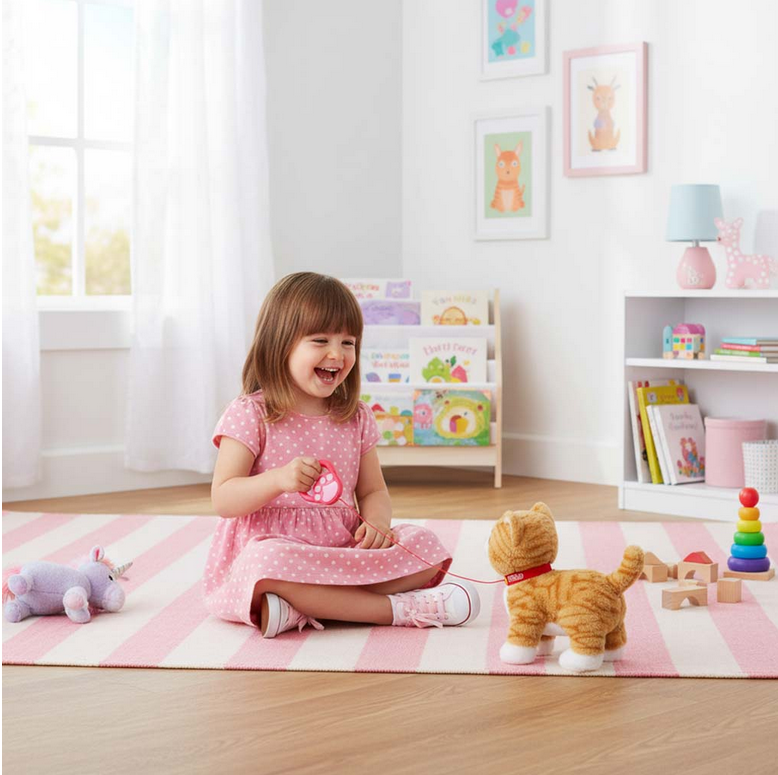 KOTEK INTERAKTYWNY NA SMYCZY MIAUCZY CHODZI RUSZA OGONEM