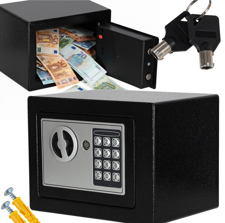 SEJF DOMOWY ZAMEK SZYFROWY ELEKTRONICZNY Z FUNCJĄ KODOWANIA