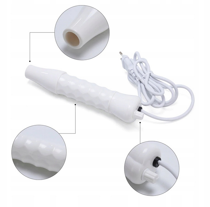 DARSONVAL DERMA WAND 4 PELOTY PIELĘGNACJA ELEKTRODY DO TWARZY WŁOSÓW CIAŁA