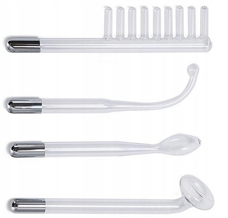 DARSONVAL DERMA WAND 4 PELOTY PIELĘGNACJA ELEKTRODY DO TWARZY WŁOSÓW CIAŁA