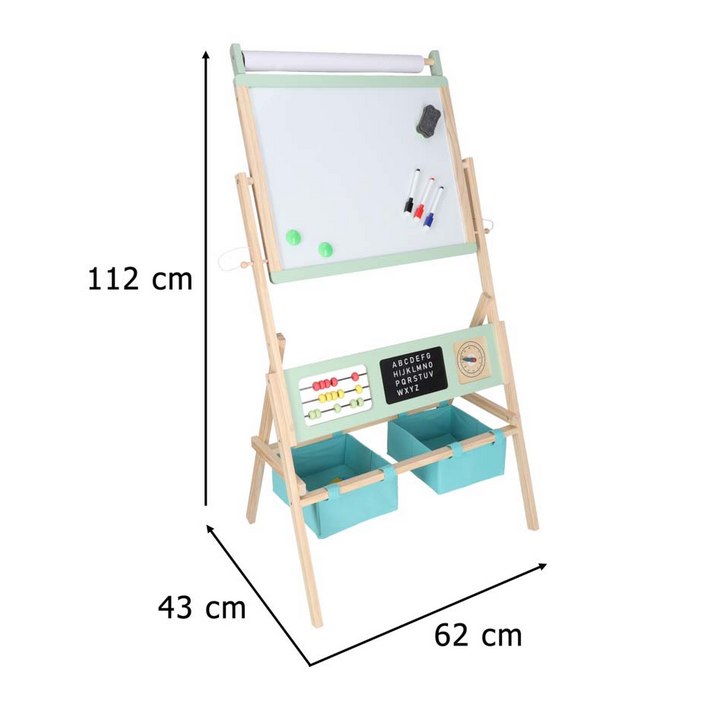 TABLICA MAGNETYCZNA KREDOWA  DWUSTRONNA KREDY MAGNESY KOSZE MARKERY