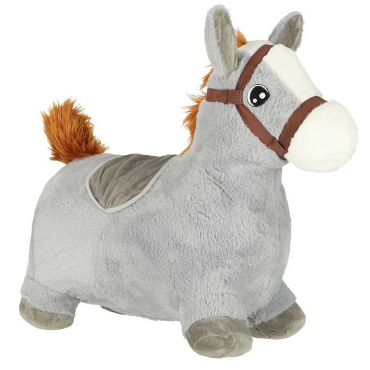 SKOCZEK DLA DZIECI GUMOWY DO SKAKANIA KOŃ KONIK Z MIĘKKIM POKROWCEM + POMPKA