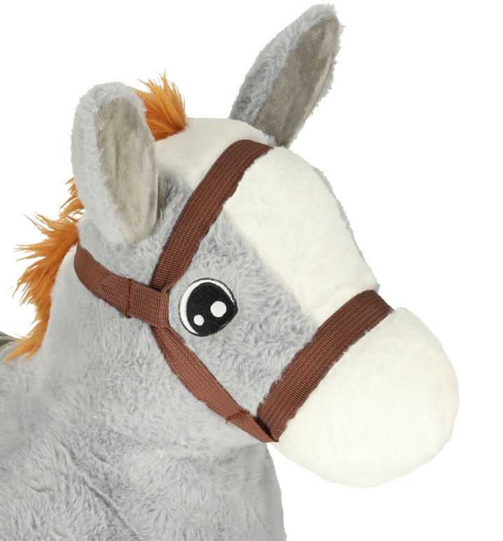 SKOCZEK DLA DZIECI GUMOWY DO SKAKANIA KOŃ KONIK Z MIĘKKIM POKROWCEM + POMPKA