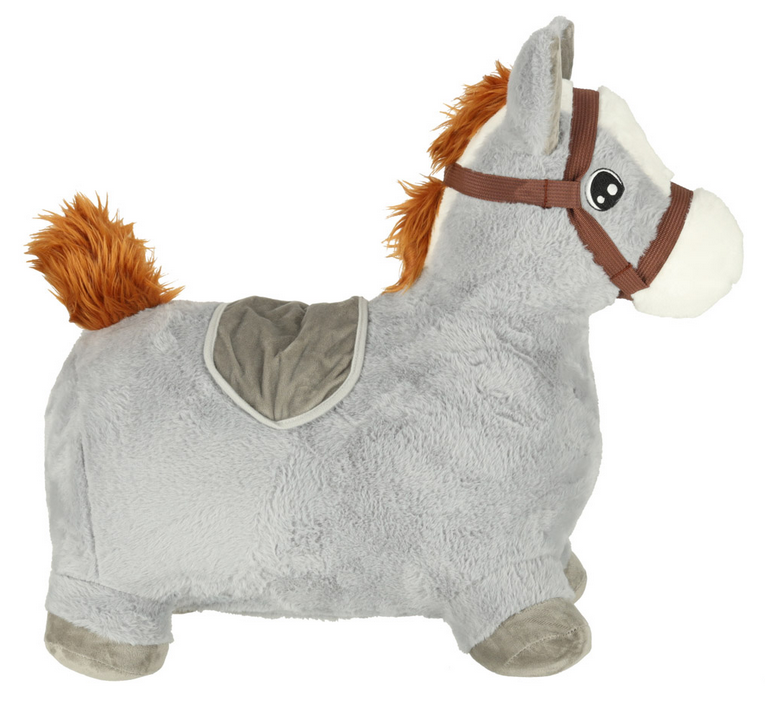 SKOCZEK DLA DZIECI GUMOWY DO SKAKANIA KOŃ KONIK Z MIĘKKIM POKROWCEM + POMPKA