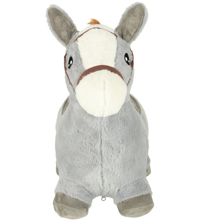 SKOCZEK DLA DZIECI GUMOWY DO SKAKANIA KOŃ KONIK Z MIĘKKIM POKROWCEM + POMPKA