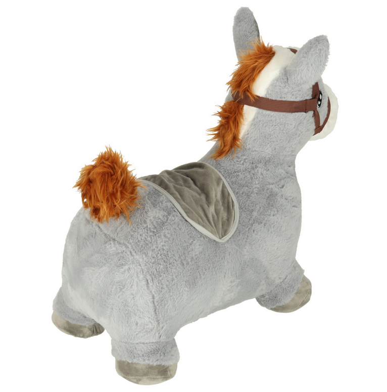 SKOCZEK DLA DZIECI GUMOWY DO SKAKANIA KOŃ KONIK Z MIĘKKIM POKROWCEM + POMPKA