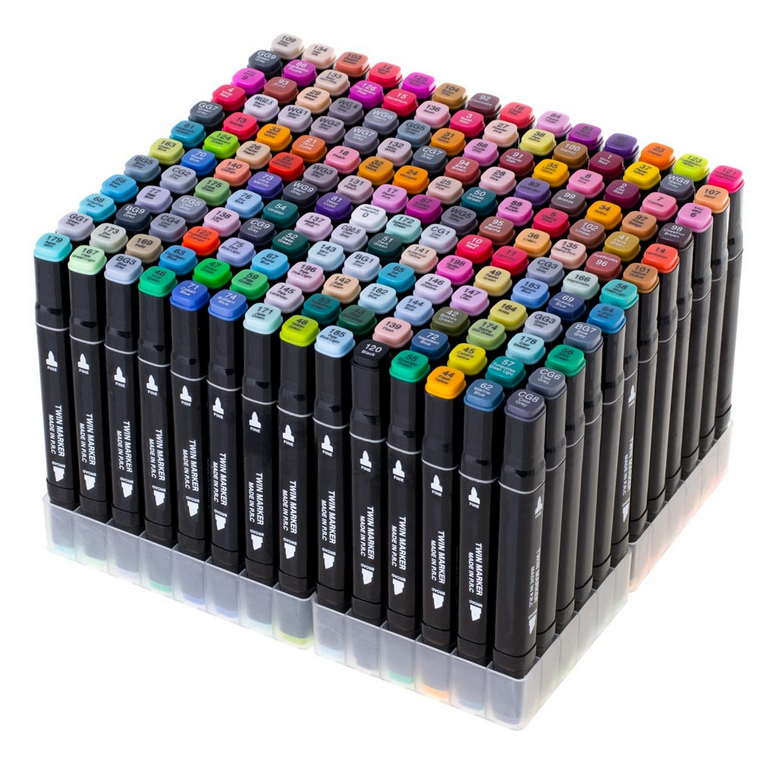 MARKERY DWUSTRONNE MAZAKI ALKOHOLOWE ETUI 168 + PODSTAWKA