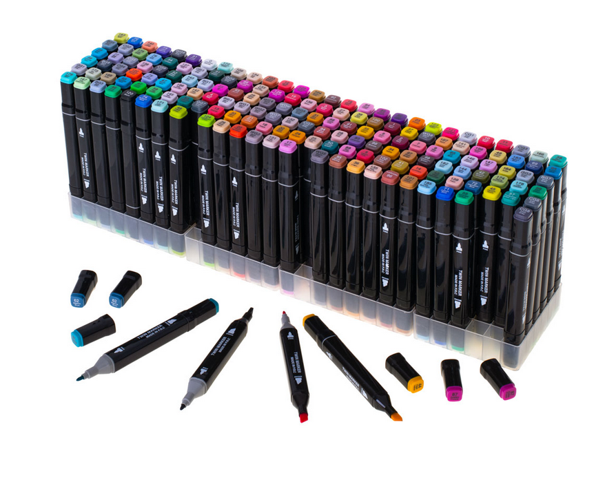 MARKERY DWUSTRONNE MAZAKI ALKOHOLOWE ETUI 168 + PODSTAWKA