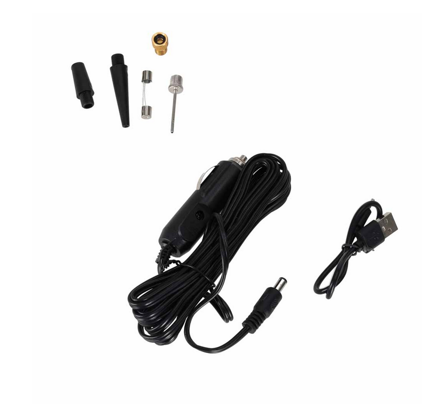 POMPKA ROWEROWA ELEKTRYCZNA SAMOCHODOWA POWERBANK USB