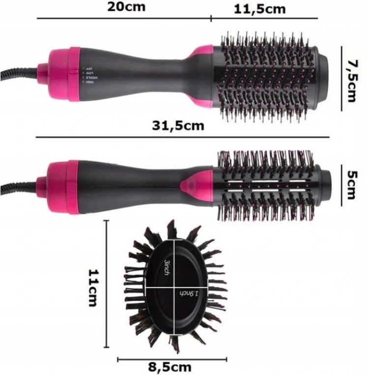 SUSZARKA DO WŁOSÓW One-Step 4w1 SZCZOTKA LOKÓWKA SUSZARKA 1200W