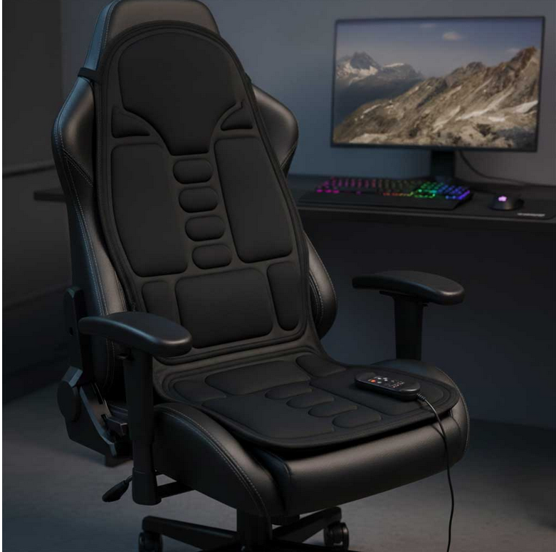 MASAŻER DO PLECÓW MATA MASUJĄCA GRZEWCZA NA FOTEL DO SAMOCHODU