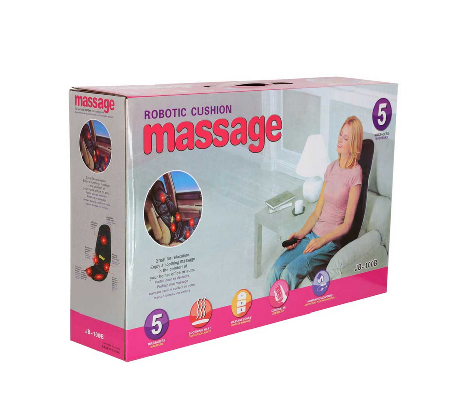 MASAŻER DO PLECÓW MATA MASUJĄCA GRZEWCZA NA FOTEL DO SAMOCHODU