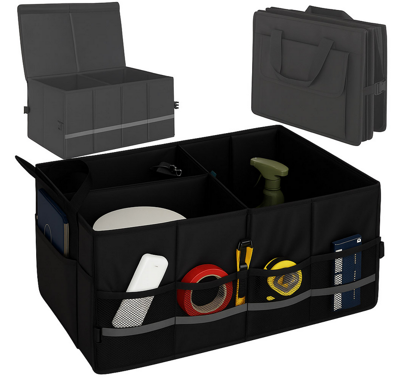 ORGANIZER DO BAGAŻNIKA DUŻA TORBA DO SAMOCHODU Z ODBLASKAMI