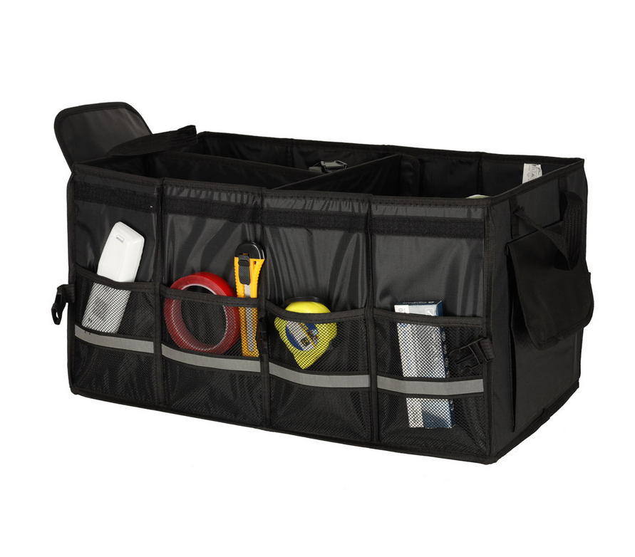 ORGANIZER DO BAGAŻNIKA DUŻA TORBA DO SAMOCHODU Z ODBLASKAMI