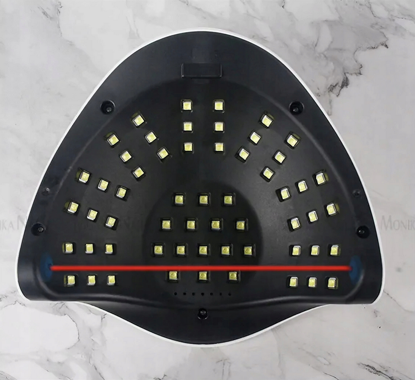LAMPA UV DO PAZNOKCI LED 220W DO HYBRYD ŻELI MOCNA SUN X7 MAX BIAŁA LCD