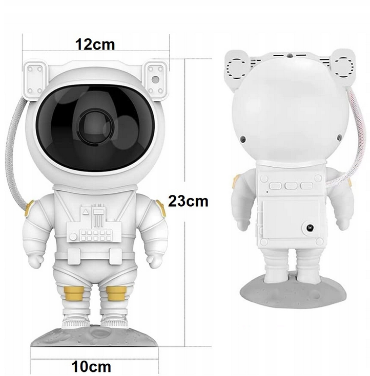 PROJEKTOR GWIAZD ASTRONAUTA Dla Dzieci Lampka Nocna Rzutnik Led Laserowy